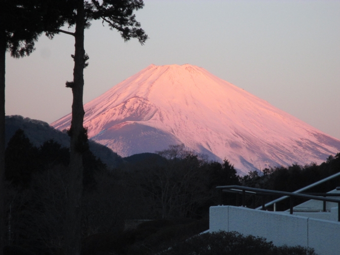 朝焼け富士