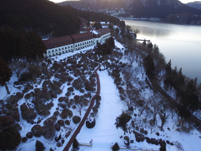 「早朝の庭園」