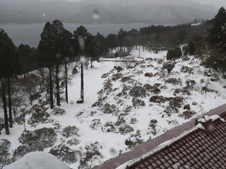 大雪に埋まった庭園 2014年（平成26年）