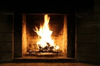 暖炉のBGM