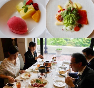 有志スタッフで美味しく試食体験中