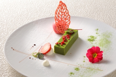 抹茶と苺のパレット