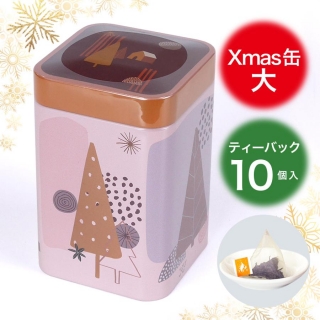 クリスマス 紅茶缶（大） ロザージュ ティーバック（2g×10袋）1,728円（税込）